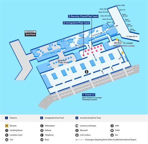 delhi airport layout